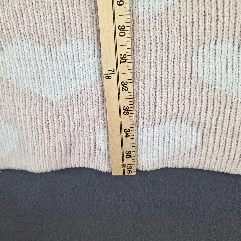 Living‎ Textiles Australia Heart Knit Baby Blanket Pink White Chenille Soft